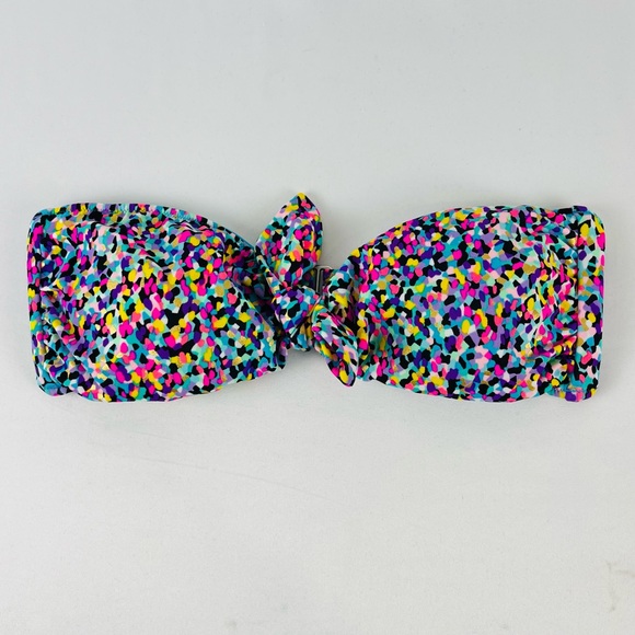 Victoria's Secret Other - Victoria's Secret Colorful Confetti Strapless Bandeau Bikini Top Size M